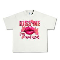 Pistachio Kiss me i'm so confused Valentine's Day Urban Heavy Tee - FaDigitalArtStudio
