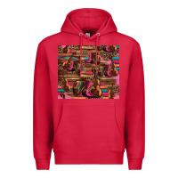Cardinal valentines day violin and cowboy boots country music Premium Hoodie - Jasminsmagicworld