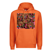Carrot valentines day violin and cowboy boots country music Premium Hoodie - Jasminsmagicworld