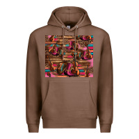 Chestnut valentines day violin and cowboy boots country music Premium Hoodie - Jasminsmagicworld