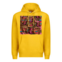 Lemon valentines day violin and cowboy boots country music Premium Hoodie - Jasminsmagicworld