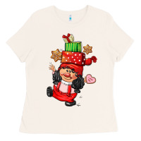 Bone cute christmas girl gnome Ladies Tee - CowGirlArtShop