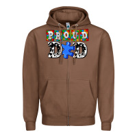 Chestnut proud dad Zipper Hoodie - AdoDesignShop