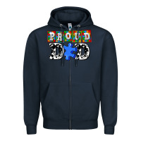 Navy proud dad Zipper Hoodie - AdoDesignShop