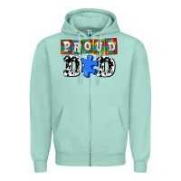 Seafoam proud dad Zipper Hoodie - AdoDesignShop