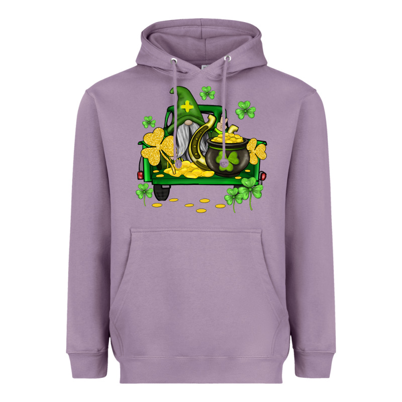 St Patricks Truck And Gnome Heavyweight Hoodie by AdoDesignShop | Teevron