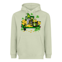 Matcha st patricks truck and gnome Heavyweight Hoodie - AdoDesignShop