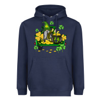 Navy st patricks truck and gnome Heavyweight Hoodie - AdoDesignShop