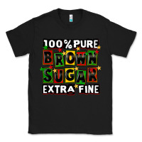Black 100 pure brown sugar extra fine Classic Tee - CowGirlArtShop