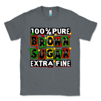 Charcoal Heather 100 pure brown sugar extra fine Classic Tee - CowGirlArtShop
