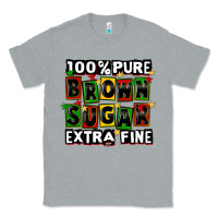 Heather Grey 100 pure brown sugar extra fine Classic Tee - CowGirlArtShop
