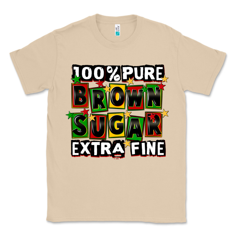 100 Pure Brown Sugar Extra Fine Classic Tee by CowGirlArtShop | Teevron