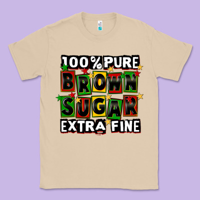 100 Pure Brown Sugar Extra Fine Classic Tee Designed By Cowgirlartshop