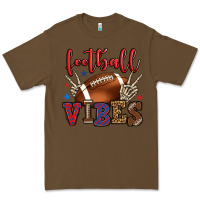 Cacao Football vibes red and blue Premium Tee - HowdyJamesFarm