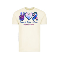 Vintage Arctic Peace Love Cure Thyroid Cancer Vintage Tee - Jasminsmagicworld