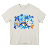 Cream snowman gnome Heavy Core Tee - texasbilliewilder