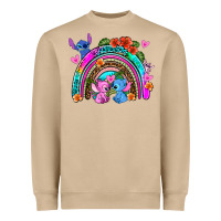 Mushroom stitch and lilo rainbow Heavyweight Sweatshirt - AdoDesignShop