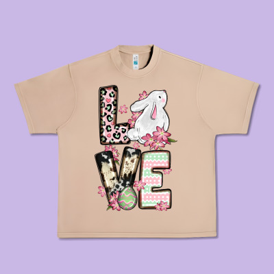 Love Easter Bunny Urban Heavy Tee Designed By Oliviacreatesart