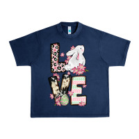 Navy Love Easter bunny Urban Heavy Tee - OliviaCreatesArt