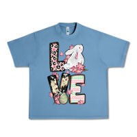 Pebble Blue Love Easter bunny Urban Heavy Tee - OliviaCreatesArt