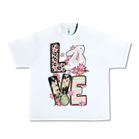 White Love Easter bunny Urban Heavy Tee - OliviaCreatesArt