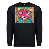 Black v.d cow and heart Premium Sweatshirt - AdoDesignShop