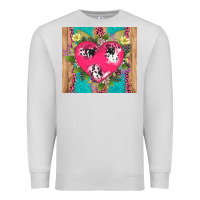 Dove Grey v.d cow and heart Premium Sweatshirt - AdoDesignShop