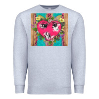 Heather Grey v.d cow and heart Premium Sweatshirt - AdoDesignShop