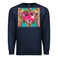 Navy v.d cow and heart Premium Sweatshirt - AdoDesignShop