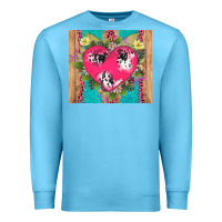 Ocean Blue v.d cow and heart Premium Sweatshirt - AdoDesignShop