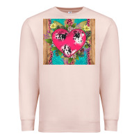 Pale Pink v.d cow and heart Premium Sweatshirt - AdoDesignShop