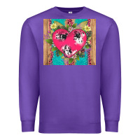 Purple v.d cow and heart Premium Sweatshirt - AdoDesignShop