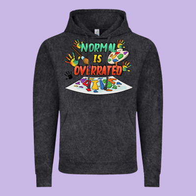 Normal Is Overrated Vintage Hoodie Designed By Fadigitalartstudio