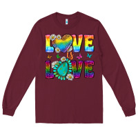 Burgundy Western Love LGBTQ Tumbler Long Sleeve Tee - BundleAndBundleShop
