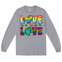 Heather Grey Western Love LGBTQ Tumbler Long Sleeve Tee - BundleAndBundleShop