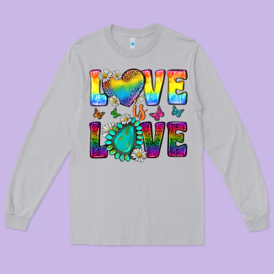 Western Love Lgbtq Tumbler Long Sleeve Tee Designed By Bundleandbundleshop
