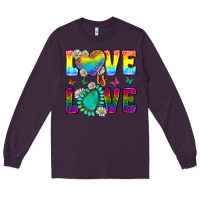 Plum Western Love LGBTQ Tumbler Long Sleeve Tee - BundleAndBundleShop