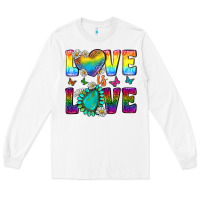 White Western Love LGBTQ Tumbler Long Sleeve Tee - BundleAndBundleShop