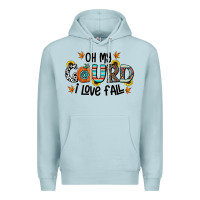 Blue Mist oh my gourd i love fall Premium Hoodie - CowhideDigitalArt