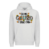 Dove Grey oh my gourd i love fall Premium Hoodie - CowhideDigitalArt
