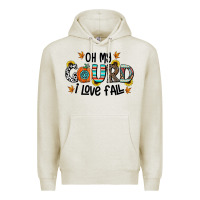 Oatmeal Heather oh my gourd i love fall Premium Hoodie - CowhideDigitalArt