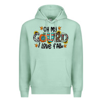 Seafoam oh my gourd i love fall Premium Hoodie - CowhideDigitalArt