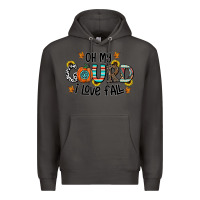 Smoke oh my gourd i love fall Premium Hoodie - CowhideDigitalArt