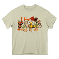 Mossy I love Fall most of Fall Heavy Core Tee - NancyCooperArtShop
