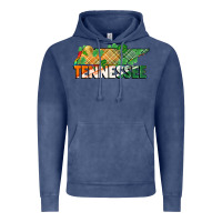 Vintage Denim tennessee map st patrick's day Vintage Hoodie - FaDigitalArtStudio