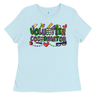 Baby Blue volunteer coordinator mardi gras cowgirl Ladies Tee - CowGirlArtShop