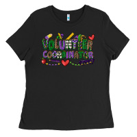 Black volunteer coordinator mardi gras cowgirl Ladies Tee - CowGirlArtShop