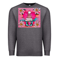 Charcoal Heather v.d gnome and lotus tumbler Premium Sweatshirt - AdoDesignShop