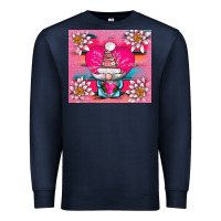 Navy v.d gnome and lotus tumbler Premium Sweatshirt - AdoDesignShop