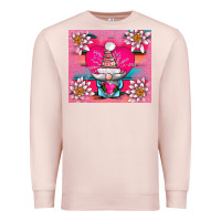 Pale Pink v.d gnome and lotus tumbler Premium Sweatshirt - AdoDesignShop